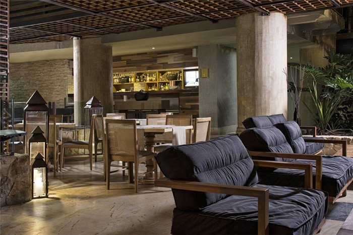 酒店局部餐飲區(qū)域，餐廳實景圖