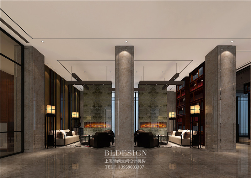 蘭澤水舍酒店大廳設(shè)計(jì)