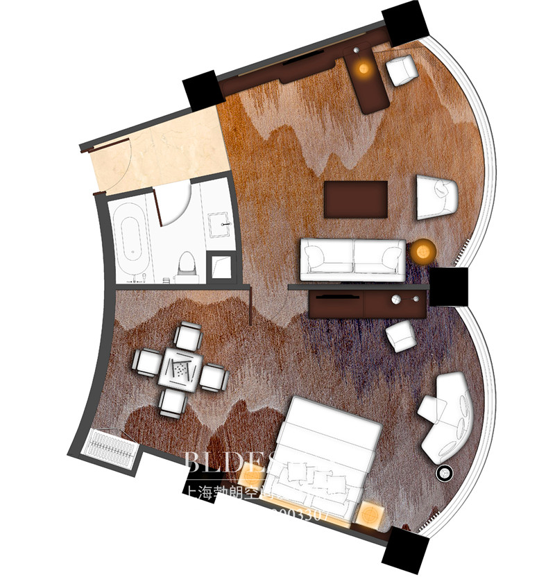 三門(mén)峽紫金宮酒店客房設(shè)計(jì)案例