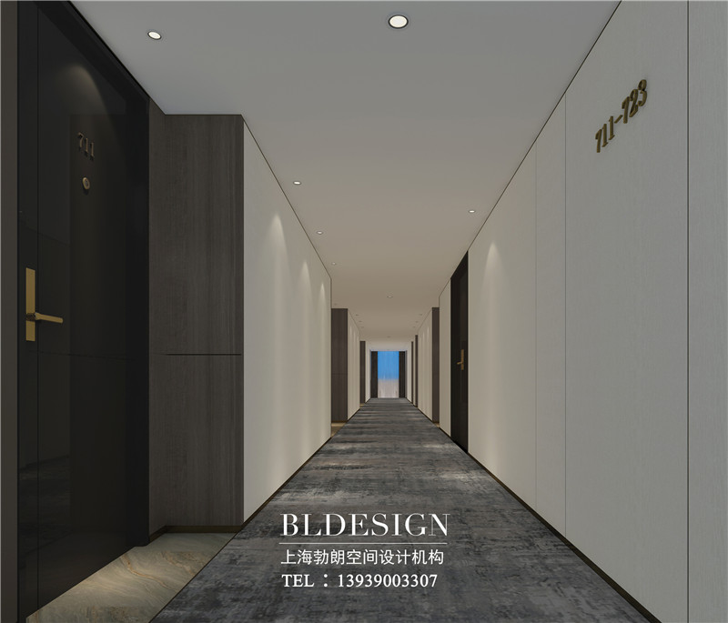 大河錦江四星級酒店客房走廊設(shè)計方案