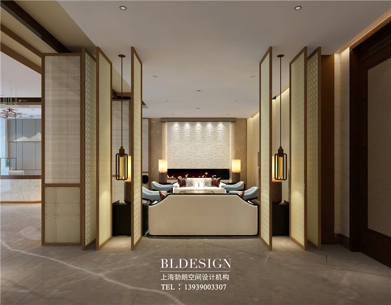 開蘭三星級酒店大堂吧設(shè)計圖