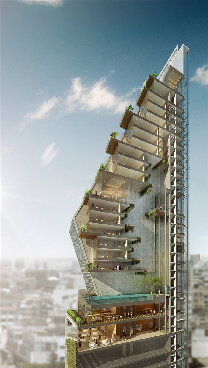 曼谷瑰麗酒店建筑外觀設(shè)計   體驗泰式優(yōu)雅精致與奢華