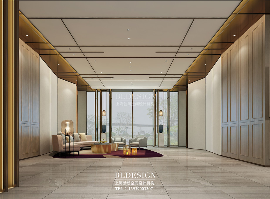 河南安陽曙光精品商務(wù)酒店大廳休閑區(qū)設(shè)計(jì)方案效果圖