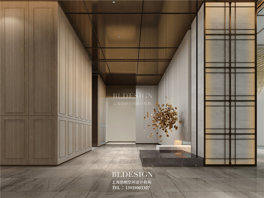 河南安陽曙光精品商務(wù)酒店大廳裝修設(shè)計(jì)方案效果圖