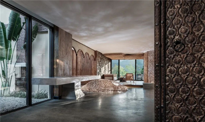 云南景洪森氧villa東南亞風(fēng)度假酒店接待大廳設(shè)計(jì)方案