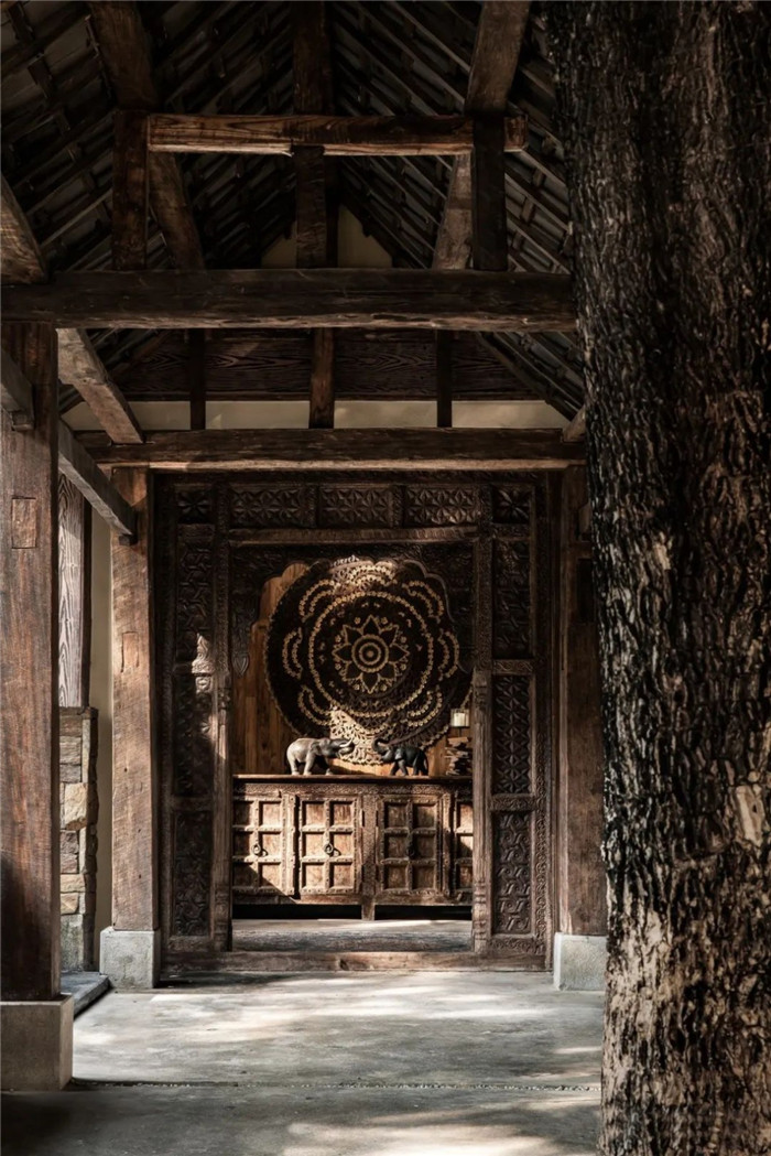 云南景洪森氧villa東南亞風(fēng)度假酒店大堂入口設(shè)計(jì)方案