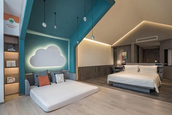 亞朵首家新知社區(qū)中心酒店——愛琴海亞朵S酒店親子客房設計