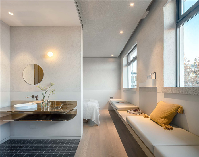 客房衛(wèi)生間設(shè)計-念念行旅  一個主打閱讀的小型精品酒店設(shè)計案例