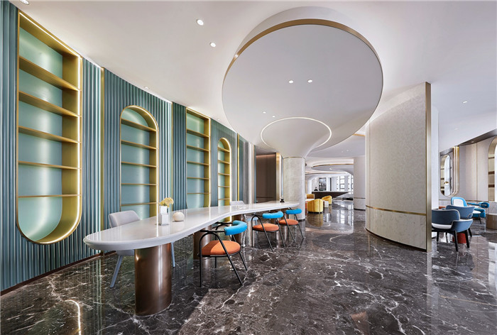 以山與海為主題的酒店大堂公區(qū)&餐廳改造設(shè)計方案