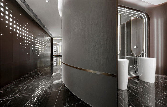 衛(wèi)生間裝修設(shè)計-以山與海為主題的酒店大堂公區(qū)&餐廳改造設(shè)計方案