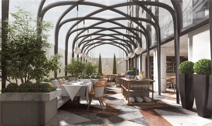 酒店餐廳設(shè)計(jì)-Art Deco復(fù)古懷舊風(fēng)音樂(lè)主題精品酒店設(shè)計(jì)案例