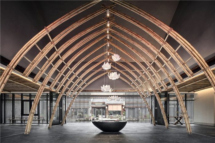 酒店接待大廳設計-以當地人文為主題的九華山禪居度假酒店設計方案 酒店接待大廳設計-以當地人文為主題的九華山禪居度假酒店設計方案