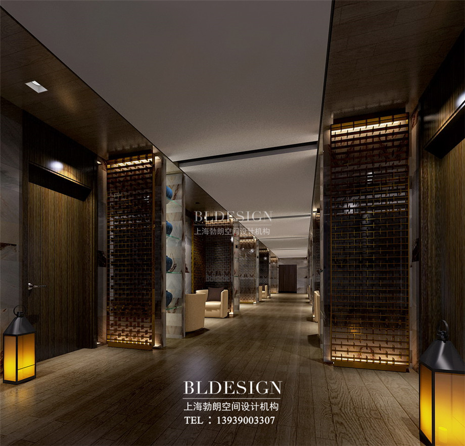 信陽沁園春公館洗浴酒店設(shè)計效果圖