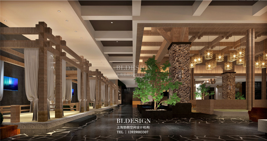 濟(jì)州島韓式汗蒸湯泉設(shè)計(jì)案例效果圖