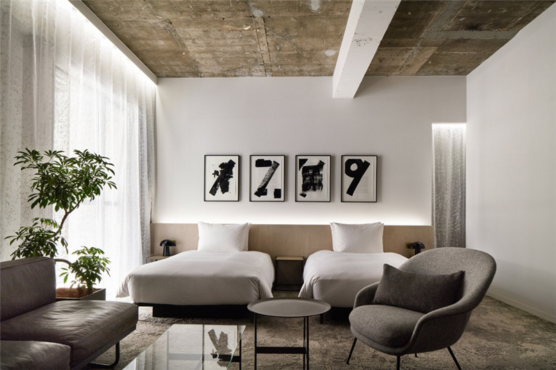 酒店客房設(shè)計-以綠色環(huán)保工業(yè)風為主題的精品酒店改造設(shè)計方案