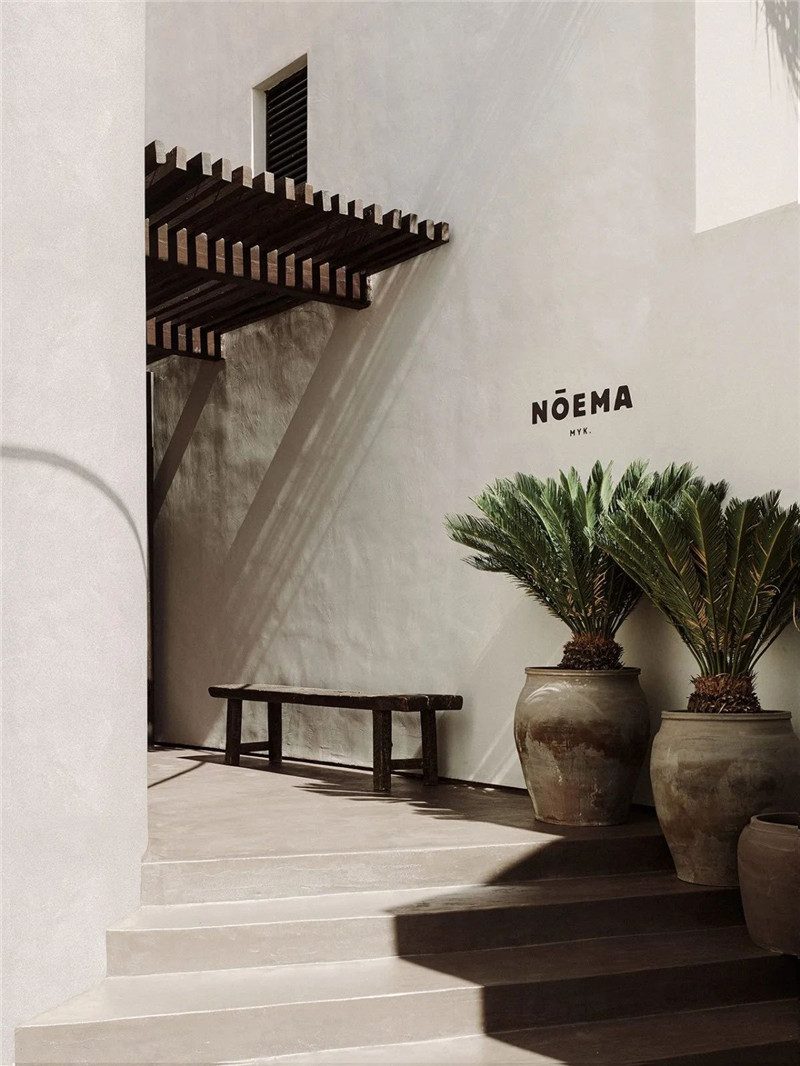 詫寂風Noema Mykonos度假酒店公共區(qū)域設計