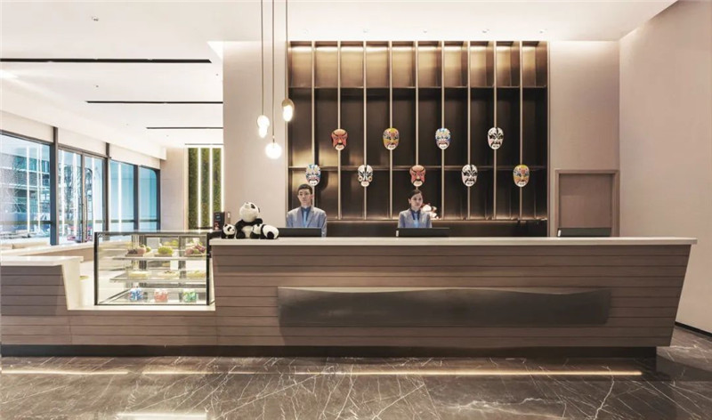 大廳接待臺設(shè)計-四川成都世茂龍泉睿選商務(wù)酒店設(shè)計案例 大廳接待臺設(shè)計-四川成都世茂龍泉睿選商務(wù)酒店設(shè)計案例