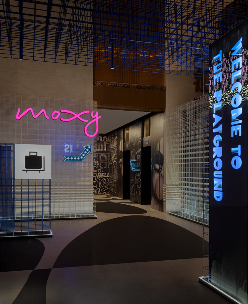 上海最新MOXY個性工業(yè)風潮牌酒店設計賞析 上海最新MOXY個性工業(yè)風潮牌酒店設計賞析