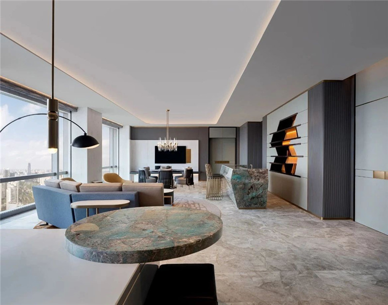 以海洋為主題靈感的?？谒鞣铺卮缶频暝O計方案賞析