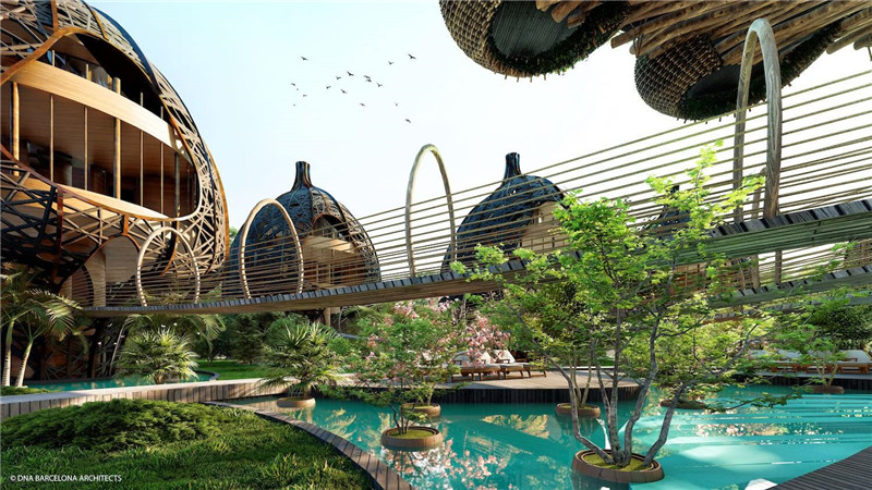 生命樹主題綠色環(huán)保度假酒店概念設(shè)計(jì)方案