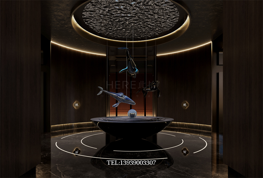 鄭州古悅蘭亭影院式湯泉足道會(huì)所設(shè)計(jì)案例效果圖