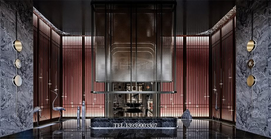 鄭州古悅蘭亭影院式湯泉足道會(huì)所設(shè)計(jì)案例效果圖