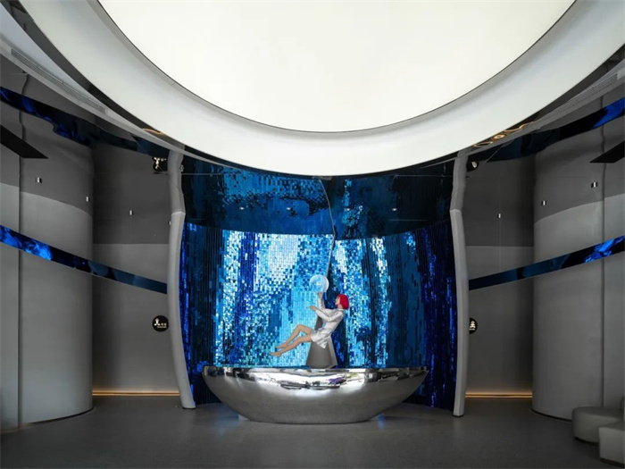 迎合年輕人的太空宇宙未來湯泉生活館設(shè)計案例