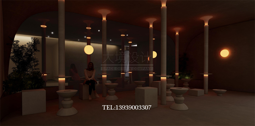 太原華明灣洗浴酒店翻新改造設計案例-休閑區(qū)設計