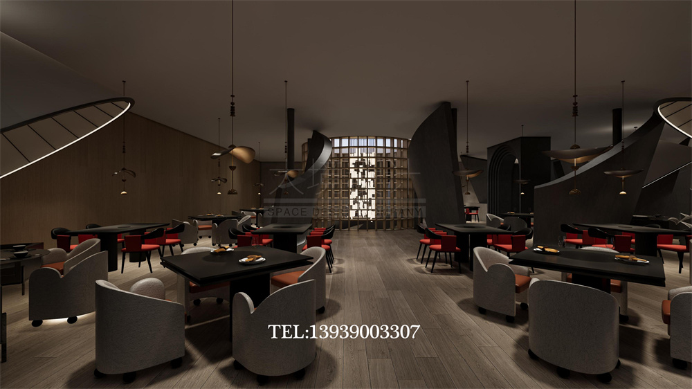 太原華明灣洗浴酒店翻新改造設計案例-自助餐廳設計